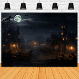 Spooky Halloween Night Photography Backdrop RR7-44