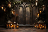 Halloween Door Lanterns Photography Backdrop RR7-473