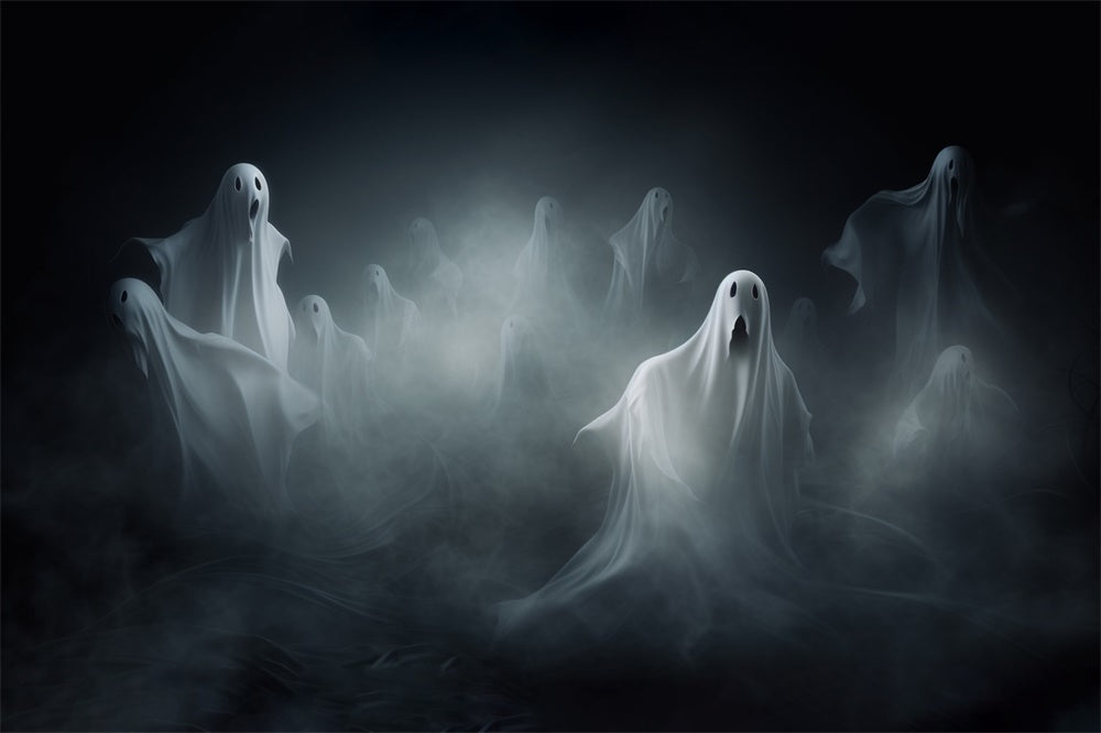 Halloween Horror Floating Ghost Photography Backdrop RR7-478