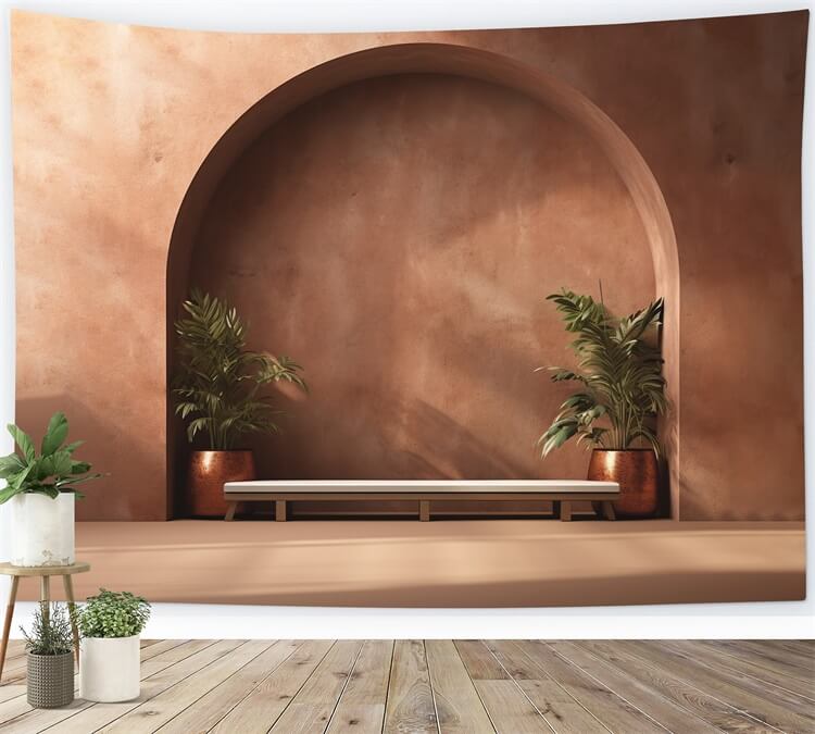 Terracotta Bliss Boho Photography Backdrop RR7-5