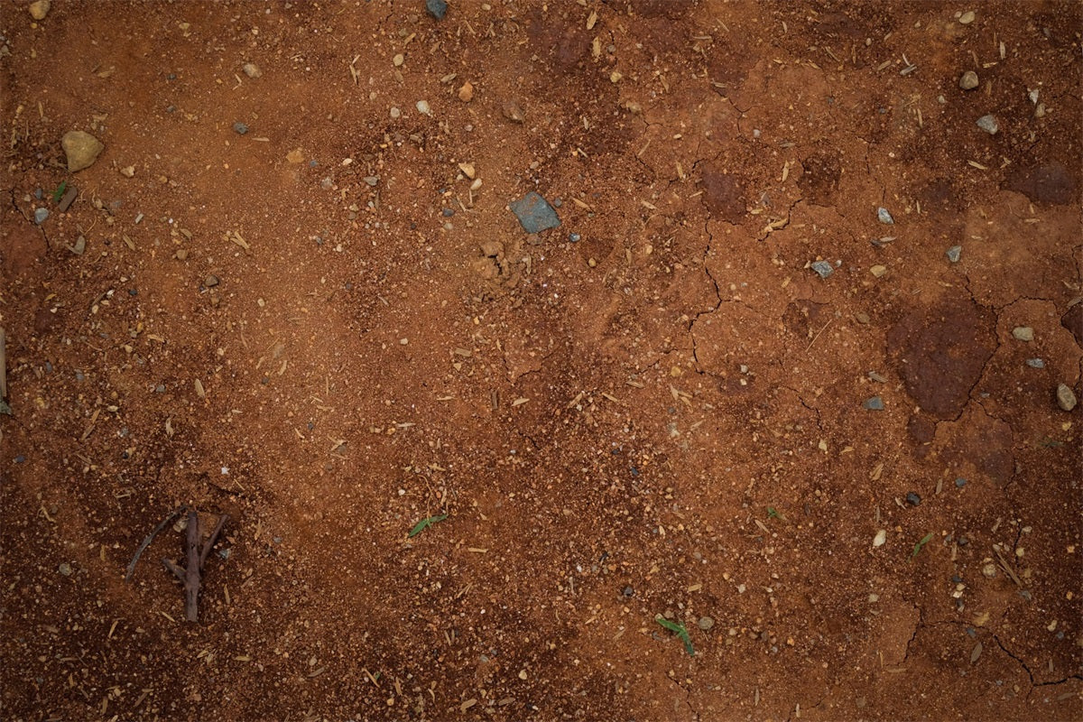 Moist Dirt Gravel Fabric Floor Backdrop RR7-538