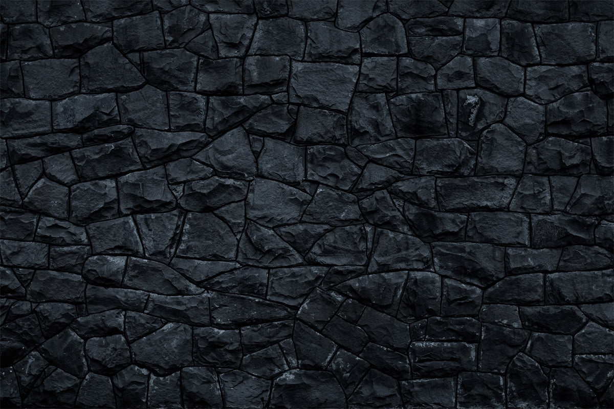 Dark Cobblestone Pattern Floor Backdrop RR7-562