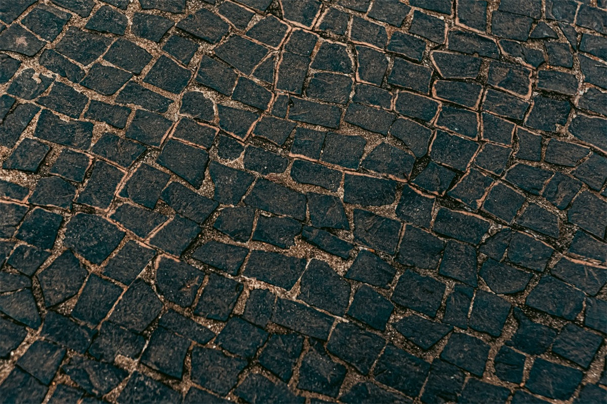 Vintage Cobblestone Street Floor Backdrop RR7-565