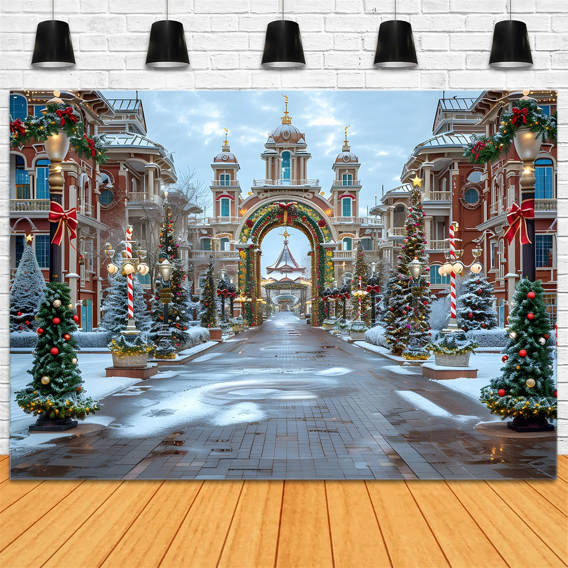 Christmas Grand Boulevard Wonderland Backdrop RR7-569