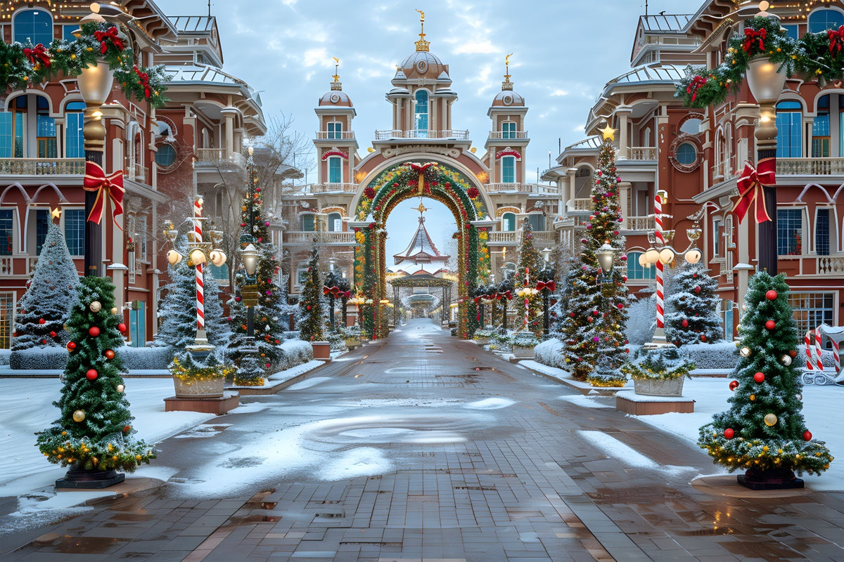 Christmas Grand Boulevard Wonderland Backdrop RR7-569