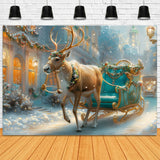 Christmas Enchanted Sleigh Ride Backdrop RR7-577