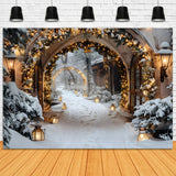 Christmas Magical Lantern Pathway Backdrop RR7-586