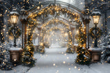 Christmas Magical Light Tunnel Backdrop RR7-588