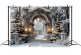 Christmas Enchanted Archway Wonderland Backdrop RR7-591