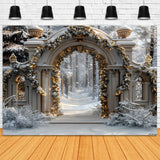 Christmas Snowy Archway Wonderland Backdrop RR7-592