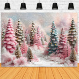 Christmas Pastel Fantasy Forest Backdrop RR7-599