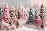 Christmas Pastel Fantasy Forest Backdrop RR7-599