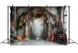 Christmas Elegant Arched Entrance Backdrop RR7-610