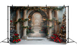 Christmas Grand Staircase Wonderland Backdrop RR7-611