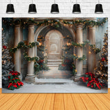 Christmas Grand Staircase Wonderland Backdrop RR7-611