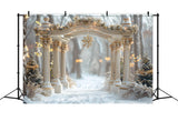 Christmas Snowflake Archway Wonderland Backdrop RR7-613