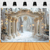 Christmas Snowflake Archway Wonderland Backdrop RR7-613