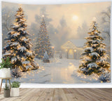 Christmas Enchanted Winter Pathway Backdrop RR7-615