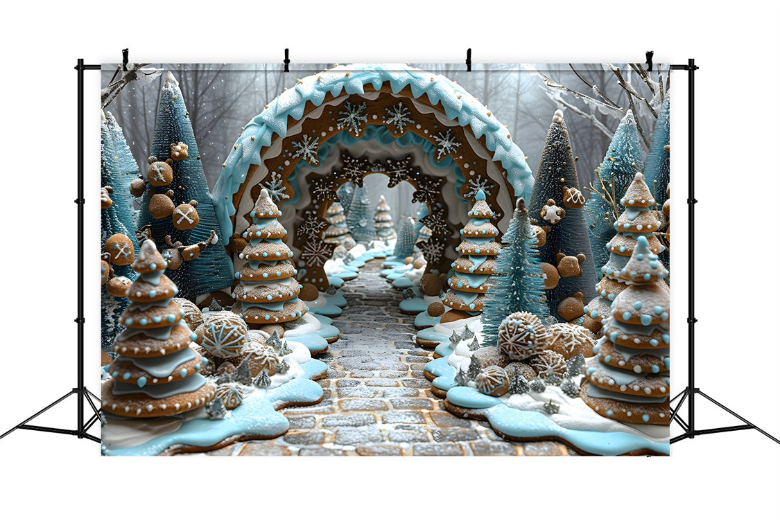 Christmas Gingerbread Enchanted Archway Backdrop RR7-618