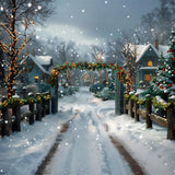 Christmas Village Festive Entrance Backdrop RR7-620