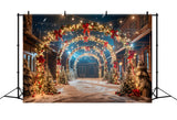 Christmas Festive Archway Lights Backdrop RR7-623