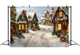 Christmas Enchanted Village Path Backdrop RR7-636