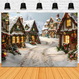 Christmas Enchanted Village Path Backdrop RR7-636