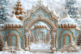 Christmas Gingerbread Palace Archway Backdrop RR7-660