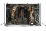 Christmas Elegant Arched Entrance Backdrop RR7-669