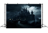 Halloween Spooky Gothic Castle Photography Backdrop RR7-70