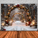 Christmas Sparkling Forest Archway Backdrop RR7-710