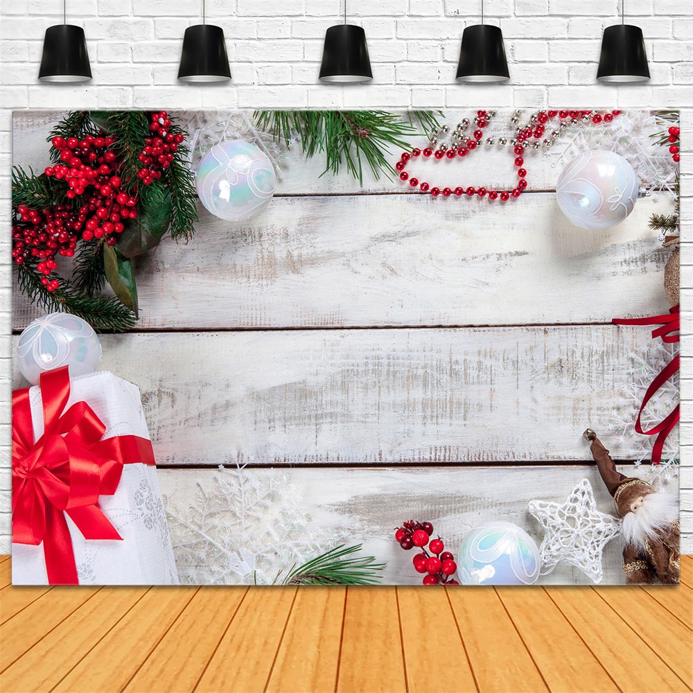 Christmas Decorations Wood Wall Backdrop RR7-721