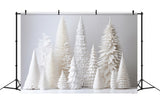 White Christmas Tree Photography Backdrop RR7-734