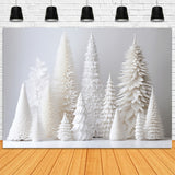 White Christmas Tree Photography Backdrop RR7-734