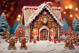 Gingerbread Candy House Christmas Backdrop RR7-805