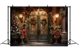 Christmas Tree Garland Front Door Backdrop RR7-863