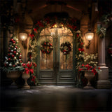 Christmas Tree Garland Front Door Backdrop RR7-863