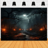 Ghost Forest Halloween Night Photography Backdrop RR7-90