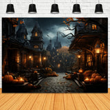 Pumpkin Lanterns Halloween Photography Backdrop RR7-93