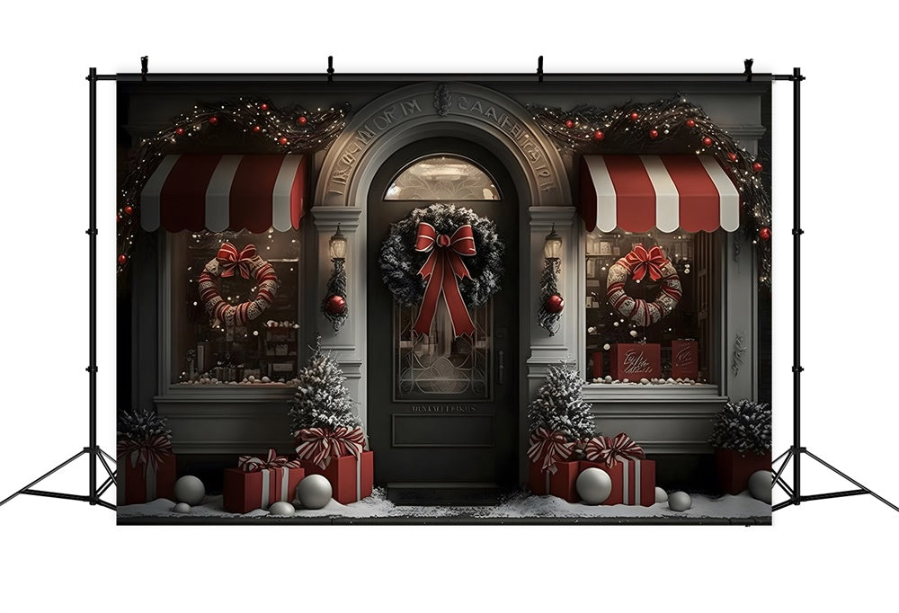 Christmas Festive Shop Window Gifts Backdrop RR8-140