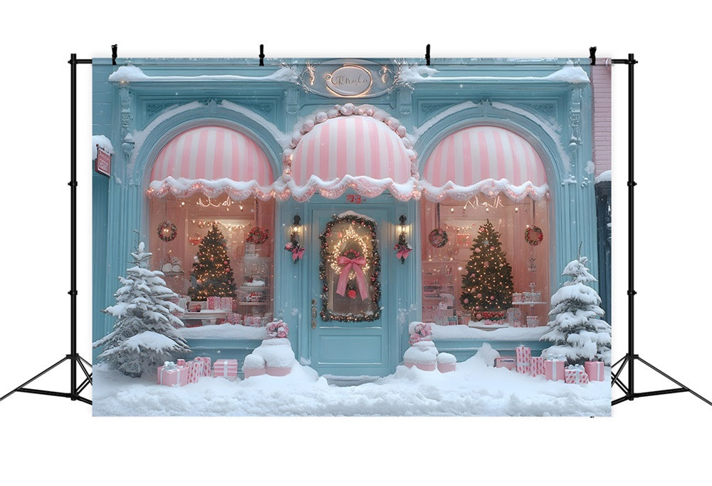 Christmas Whimsical Candy Storefront Backdrop RR8-150