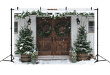 Christmas Snowflake Wooden Door Backdrop RR8-17