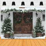 Christmas Snowflake Wooden Door Backdrop RR8-17