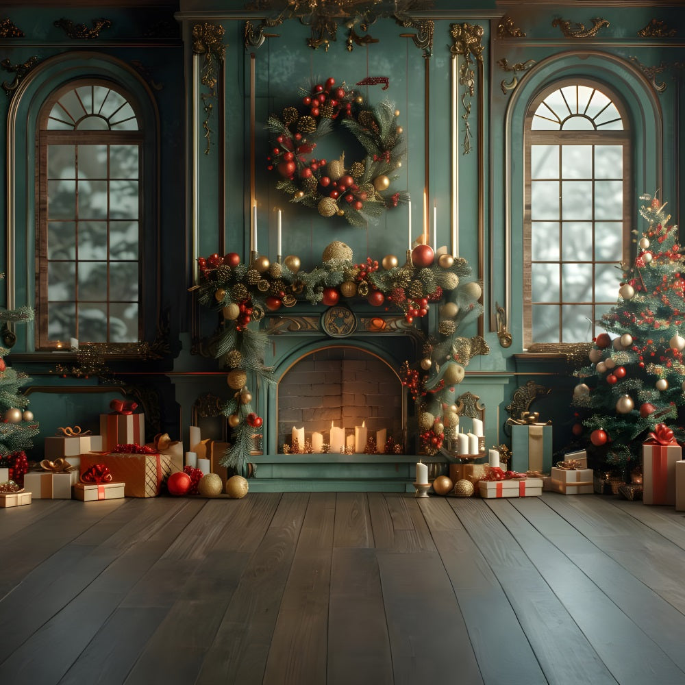 Christmas Grand Regal Living Room Backdrop RR8-170