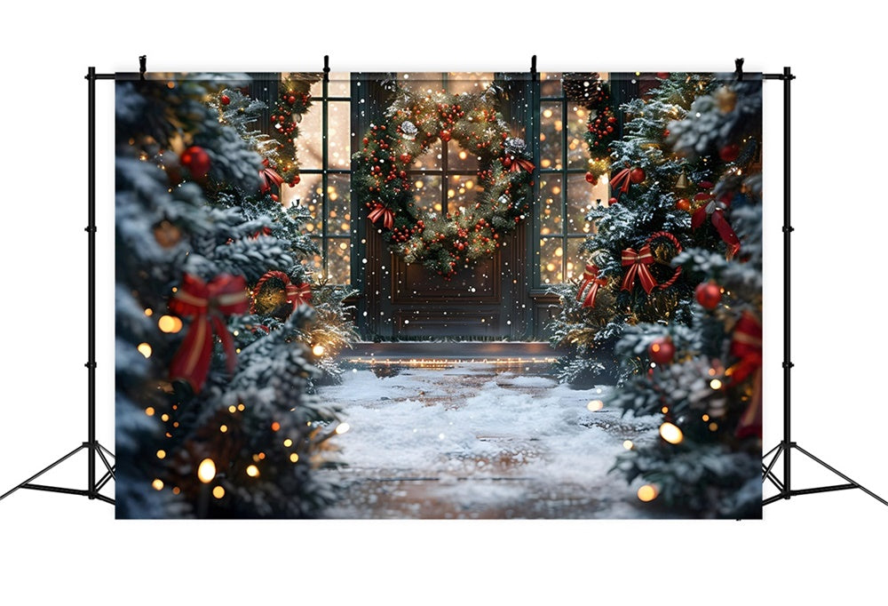 Christmas Enchanted Winter Pathway Backdrop RR8-180