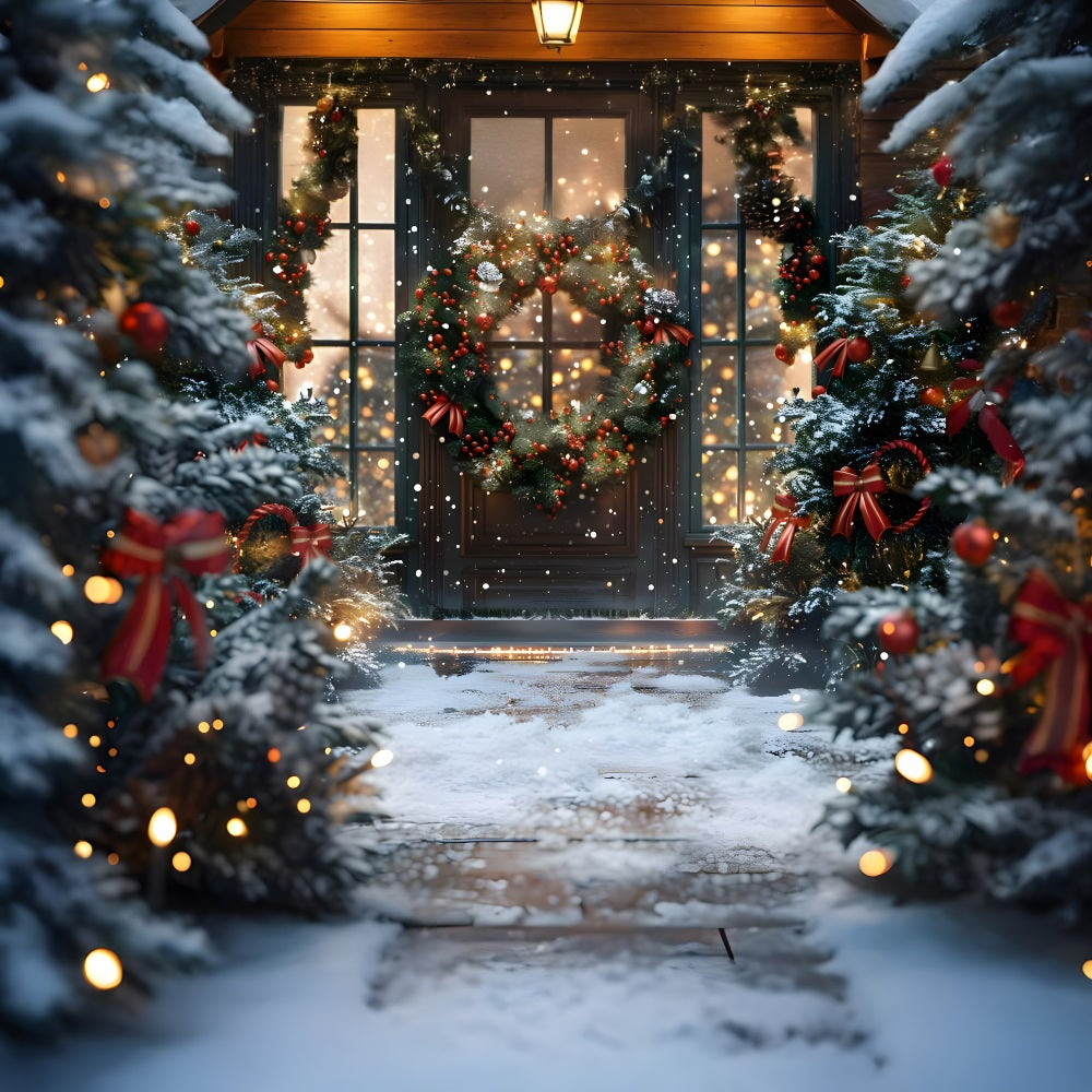 Christmas Enchanted Winter Pathway Backdrop RR8-180