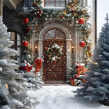 Christmas Festive Home Entrance Gifts Backdrop RR8-182