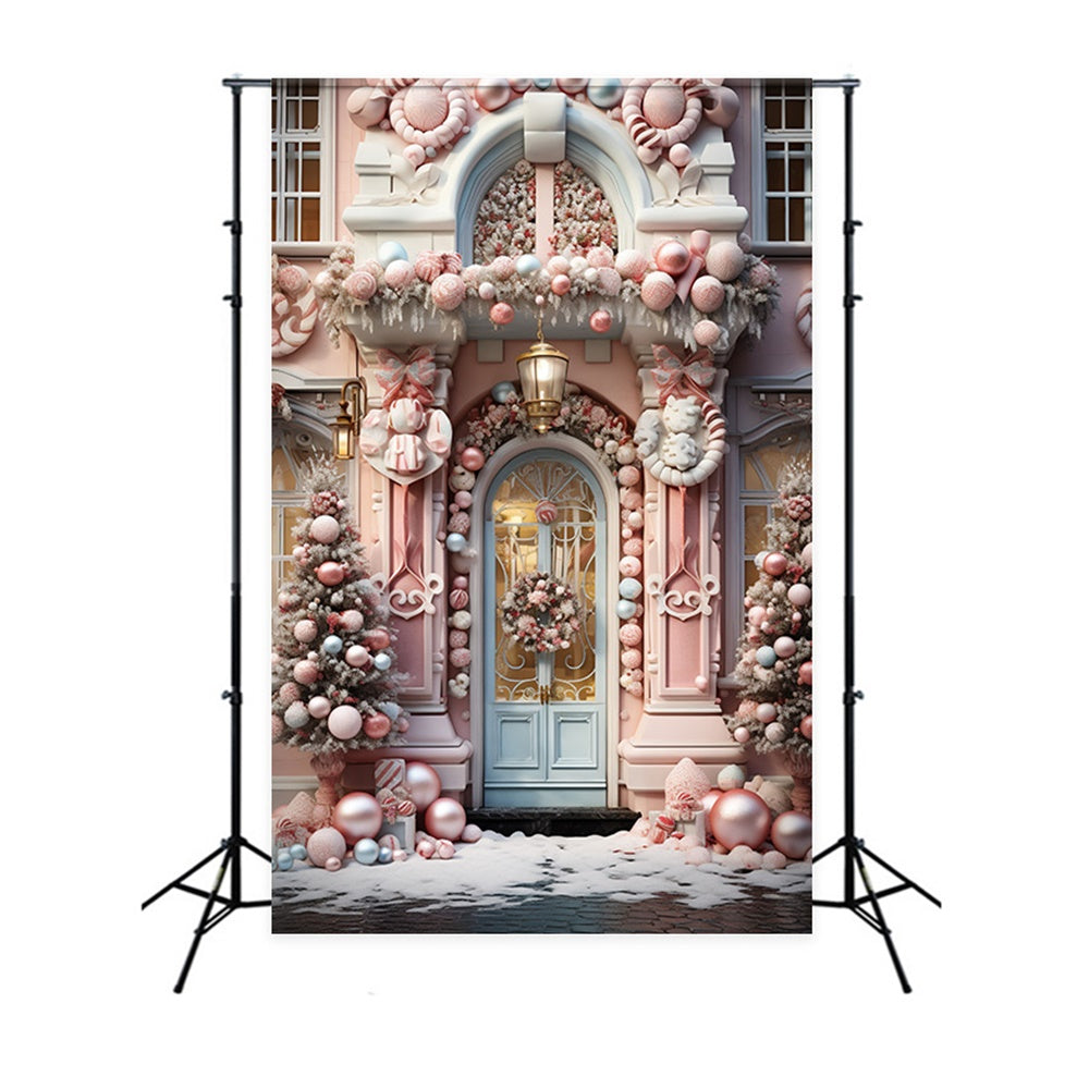 Christmas Whimsical Candyland Doorway Backdrop RR8-190