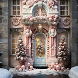 Christmas Whimsical Candyland Doorway Backdrop RR8-190