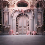 Christmas Elegant Pink Archway Backdrop RR8-193